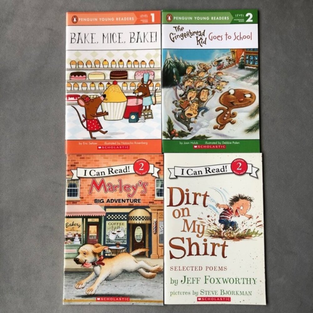 Set of 4 ~ Leveled Readers ~ Level 1  2